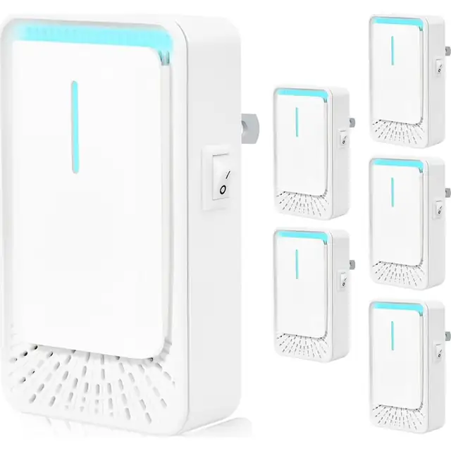 Purificator aer ionizator set 6 buc mini silentios alb compact