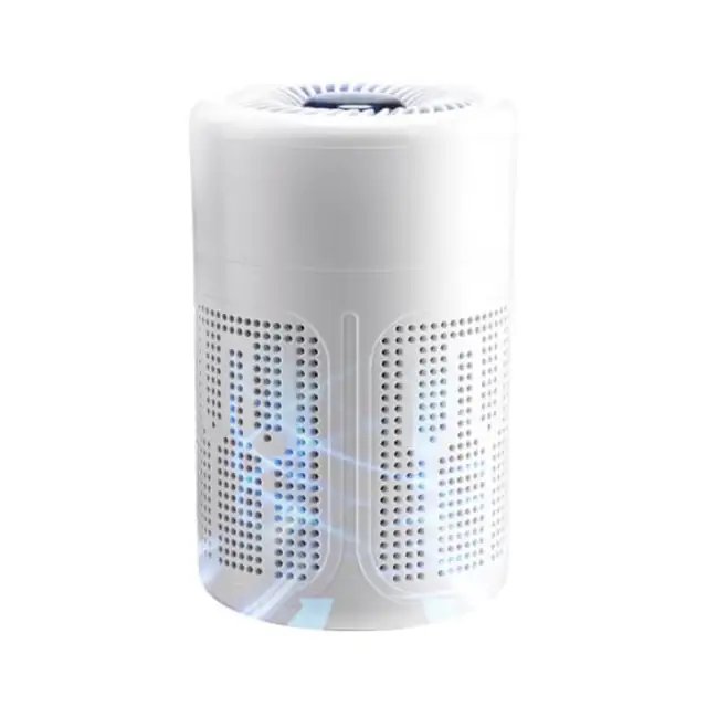 Purificator aer desktop HEPA ion negativ portabil alb