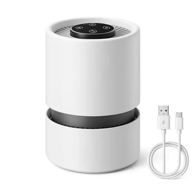 Purificator aer mini portabil, 3 viteze, 5W, alb