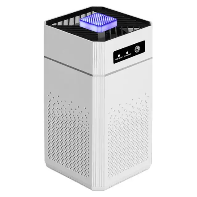 Purificator aer portabil multicouche, silentios, USB, alb, compact