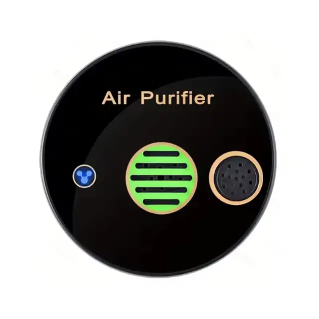 Purificator aer portabil, reincarcabil, negru, compact