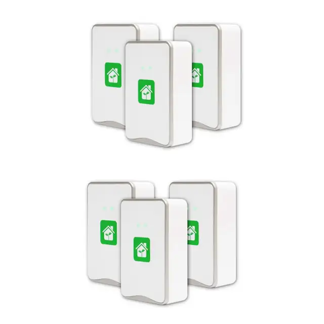Purificator aer ion negativ, set 6 buc, alb-verde, 6x10x4.5cm