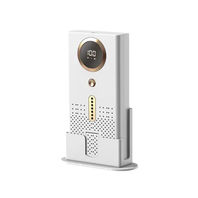 Purificator aer portabil, filtru HEPA, ionizator, alb, USB