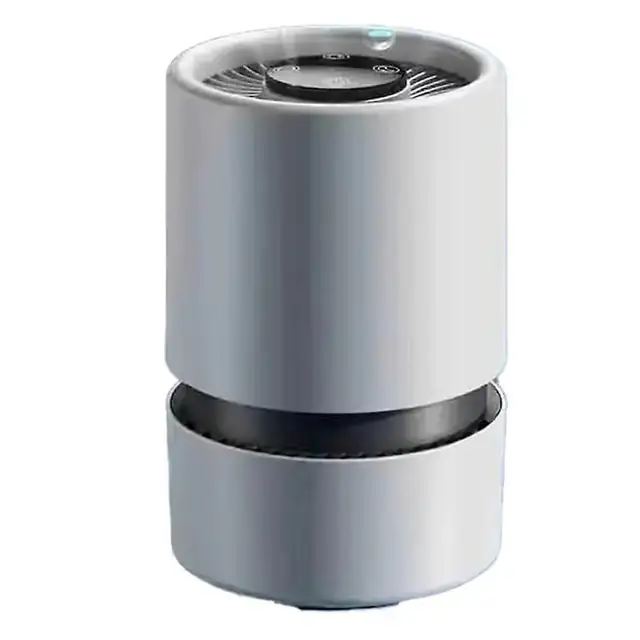 Purificator aer desktop HEPA, compact, alb, 15x15x20cm