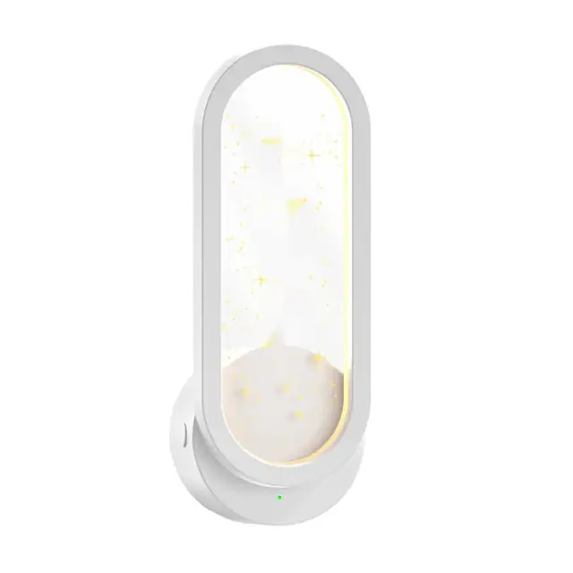 Mini purificator de aer, ionizator pentru baie, toaleta si animale de companie, montaj pe perete, neutralizator de mirosuri, lumina de noapte silentioasa, 220 V, alb