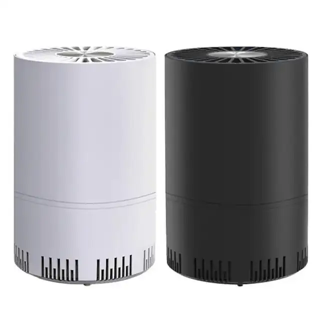 Purificator aer USB, 12.3x8x8cm, silentios, negru