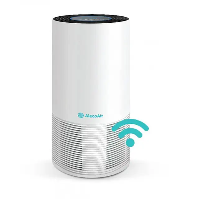 Purificator de aer AlecoAir P40 SMART, Wi-Fi, Lampa UV-C, TRUE HEPA si Carbune Activ, Functie Ionizare, Aplicatie
