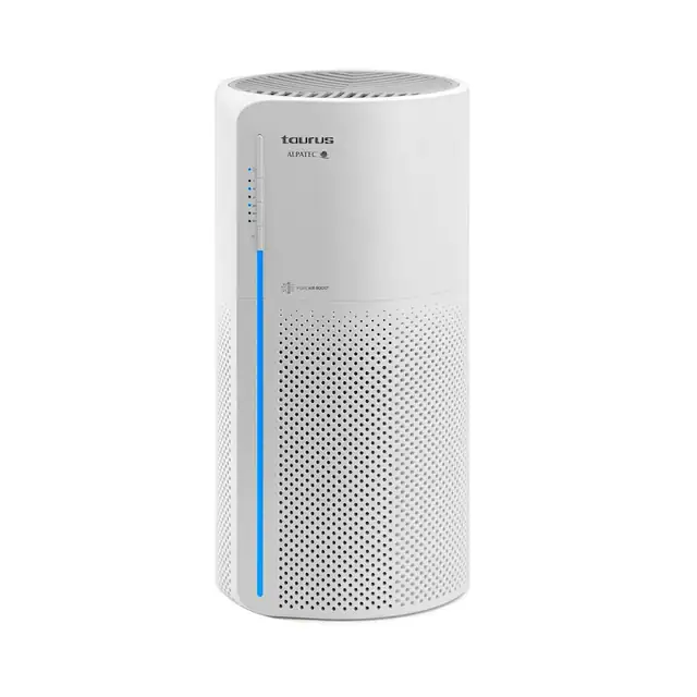 Purificator de Aer, Tiravis®, Taurus Alpatec AP2030, 23W, 120 m³/h, Eficienta Filtrare 99,97%, 3 Sisteme Filtrare: Prefiltru, HEPA 13, Carbon Activ, Timer 8 H, 3 Trepte Viteza Aer, LED Reglabil, Silentios, Pentru Camere 30 m², Alb