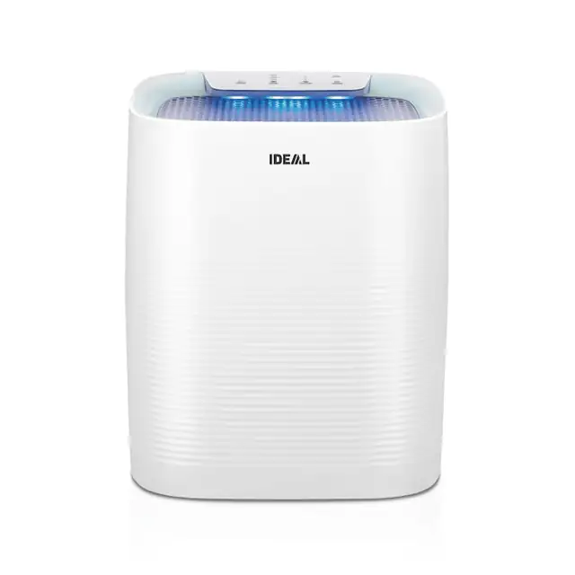 Purificator aer IDEAL AP35, Alb, 25 – 45 mp, prefiltru, HEPA, filtru mirosuri, ionizatore, senzor aer