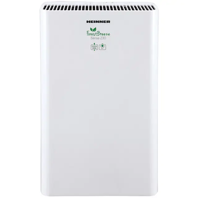 Purificator Heinner HPA-M230, CADR 230 m3/h, 35 W, Mod Silentios, Filtru multiplu, Indicator calitate aer, Temporizator, Alb