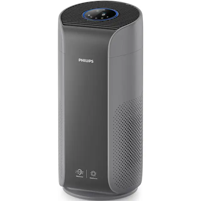 Purificator Philips AC2959/53, CADR 330 m3/h, AeraSense, VitaShield, Panou tactil, Bluetooth, Gri