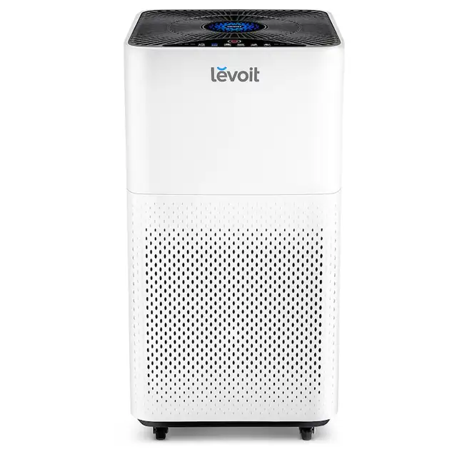 Purificator de aer Levoit LV-H135, Filtru True HEPA, Carbon Activ, Filtrare 99.97%, 100% Ozon Free, 360 m³/h, Auto & Sleep Mode, Touch Screen, Afisaj LED, Mobil, Alb