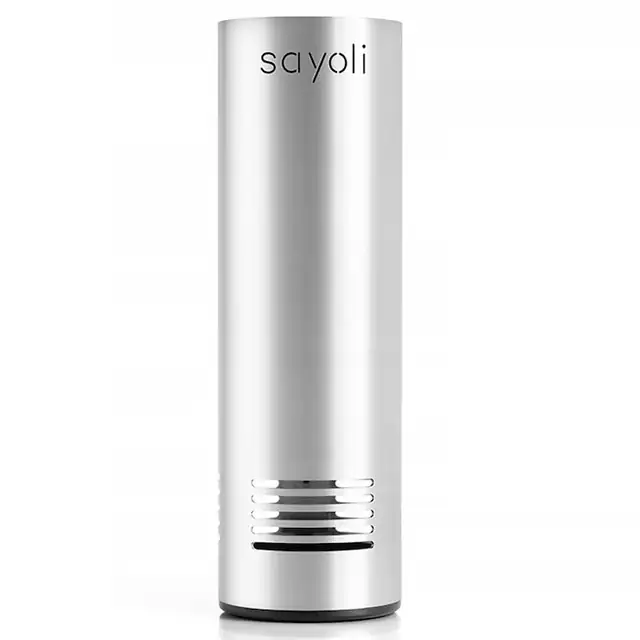 Purificator / sterilizator aer Sayoli 60, lampa bactericida si virucida UV-C, 25 m2/h, pentru casa sau masina, portabil, silentios, argintiu