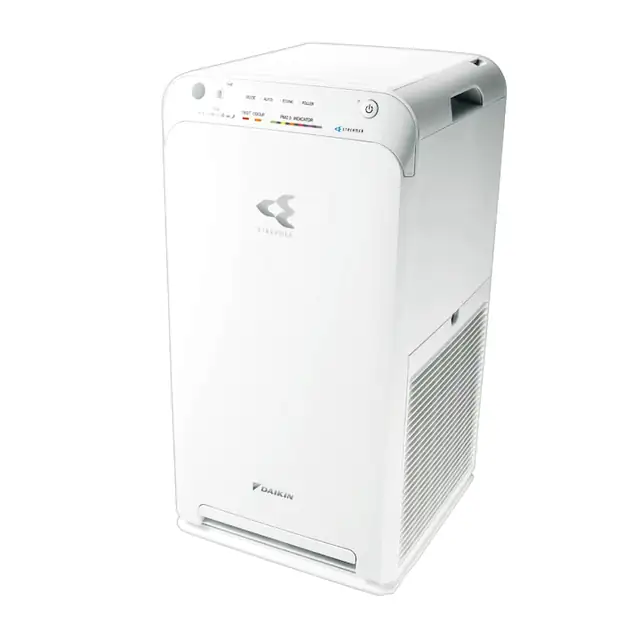 Purificator de aer Daikin Streamer MC55W, Pana la 41 m², 330 m³/h, 4 moduri, Ionizator cu plasma, HEPA, Alb