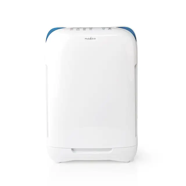 Purificator de aer Nedis, 25 m², 200 m³/h, indicator calitate aer, filtru Hepa, indeparteaza 99.9% din praf si particule ≥ 0.3 um