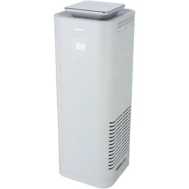 Purificator Toshiba CAF-X83XPL, CADR 500 m3/h, Ionizare, Display touch, Timer, Filtru 3in1, Camera 28-48mp, Alb