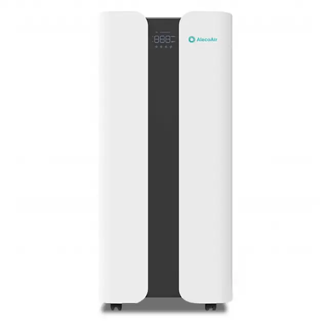 Purificator aer AlecoAir P120 MONOLITH, 2 Filtre True Hepa & Carbon, 2 Lampi UV,-C, Ionizare, WiFi, PM2.5, Aplicatie