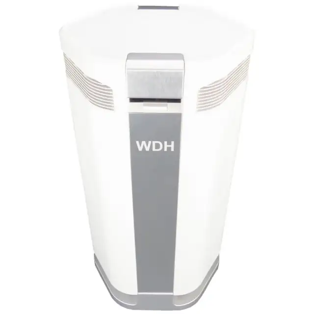 Purificator aer WDH Germany, ionizare, prefiltru, filtre carbune activ, HEPA, EPA, 145W, 66 m², 540 m³/h, LED Touch, Alb/Gri