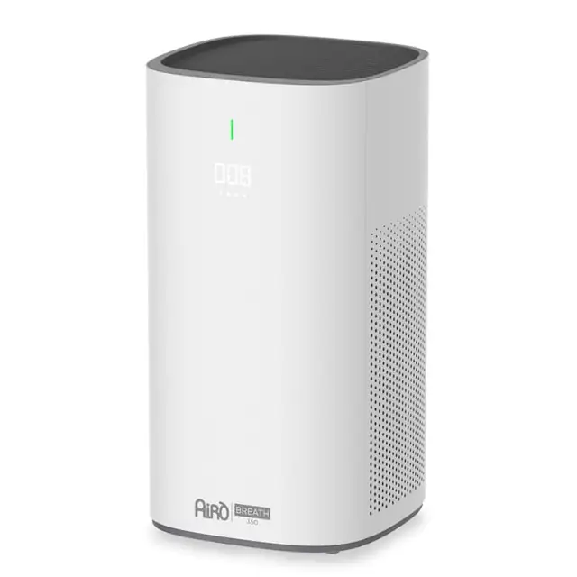 PURIFICATOR DE AER AIRÒ BREATH 350 ,cu ioni Negativi, elimina bacteriile,mirosul urat si fumul, filtru HEPA, iOS - Android, Google Assistant & Alexa, alb