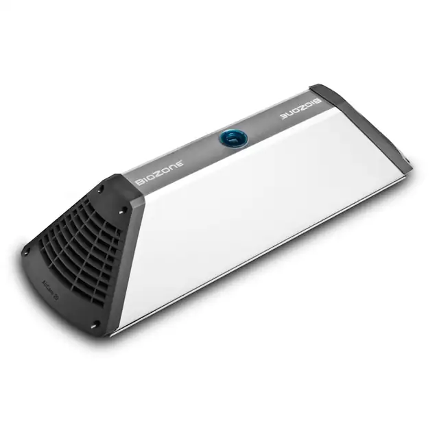 Purificator aer si suprafete BioZone AC-20, Tehnologie UV, Fotoplasma, Ozon, Oxidare Fotocatalica, Ionizare, fara filtre, fara chimicale, amplasare fixa, 66m2, Gri