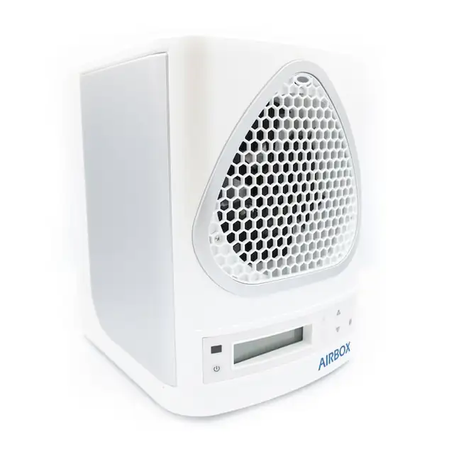 Purificator de aer AIRBOX, Functie Ionizare, UV si OxyActive+, 4 functii, telecomanda, filtre regenerabile