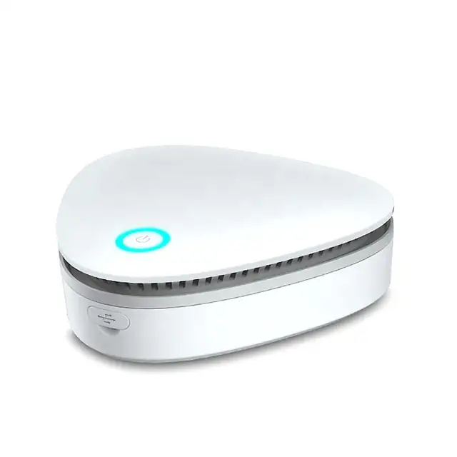 Purificator de aer cu Ozon, zggzerg, 3 W, 20 mg/h, Portabil, pentru spatii cu suprafete intre 15-30 mp, Adaptor USB inclus, Alb