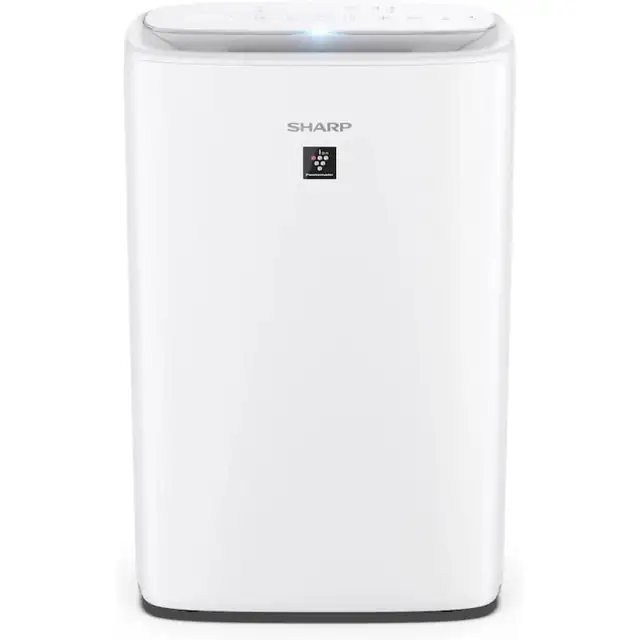 Purificator de aer cu umidificator Sharp UA-KIN40E-W, CADR 240 m3/h, Capacitate rezervor 2.7 l, Capacitate umidificare 440 ml/h, 3 nivele de filtrare, 5 senzori, Plasmacluster Ion Technology, Alb Sharp