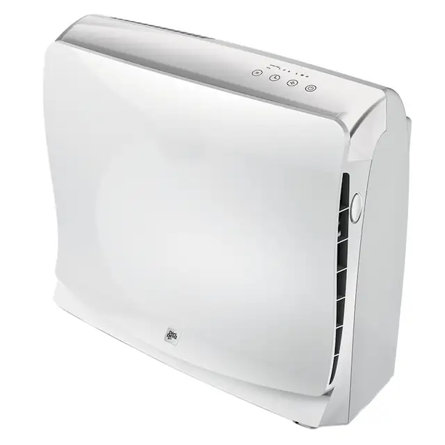 Purificator de aer Dirt Devil Pureza 250, 255 m3/h, Filtru Hepa, 3 trepte de viteza, 3 setari purificare, Alb