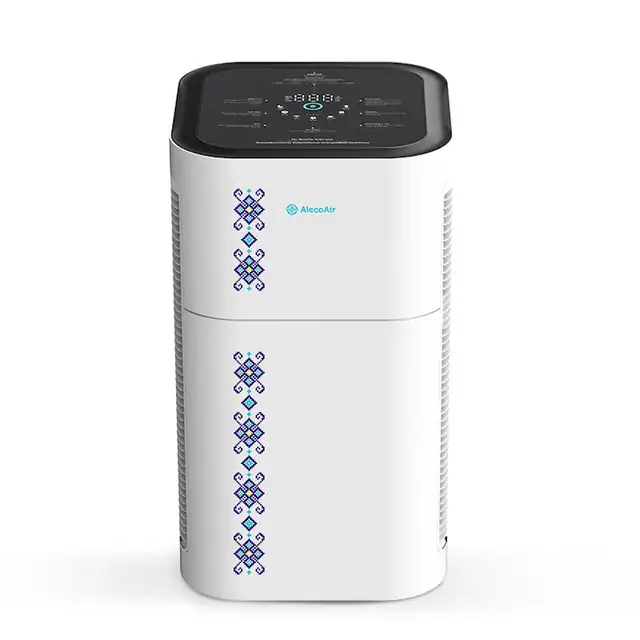 Purificator aer AlecoAir P80 TRADITIO, Filtru TRUE HEPA & Carbon, WiFi, Multisenzor PM1, PM2.5, PM10, CO2, TVOC, Plasma