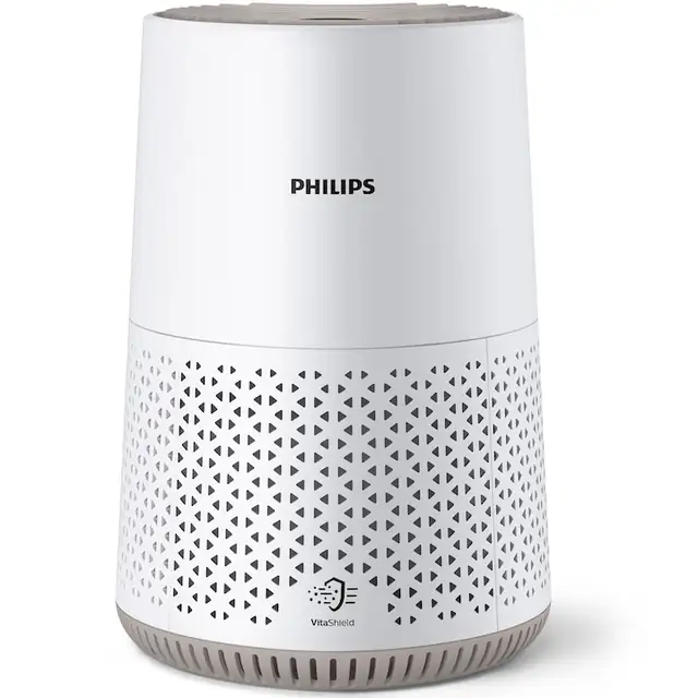 Purificator de aer Philips AC0650/10, CADR 150 mc/h, Filtru NanoProtect HEPA, Mod nocturn, Alb