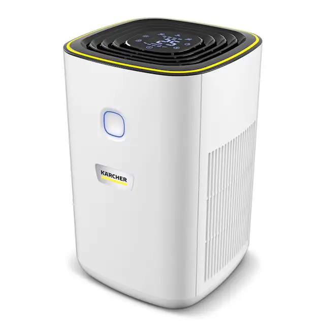 Purificator de aer Karcher AF 20, 1.024-820.0, Filtru HEPA 13 cu carbune activ, Mod de functionare de noapte, Alb/Negru