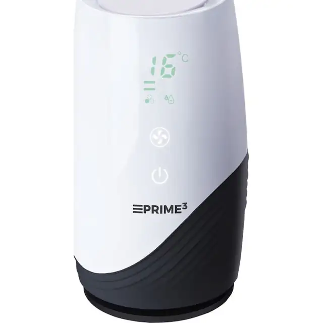 Purificator de aer Prime3, Filtru Carbon, 20.9 cm, Negru/Alb