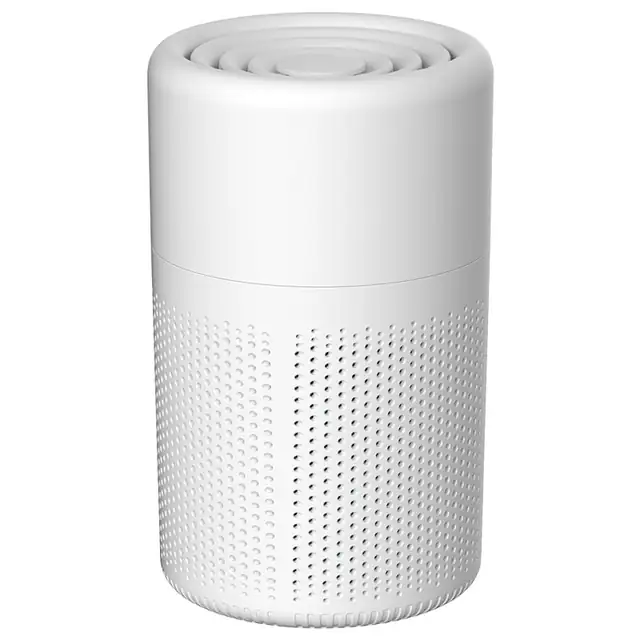 Purificator de aer si aparat de aromaterapie, USB, Filtru din bumbac, 50m3, Alb