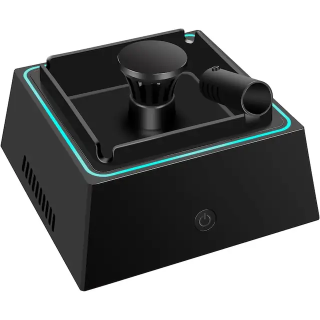 Scrumiera Purificator de Aer pentru, eliminarea mirosului neplacut, Cu ioni negativi, Latauar, Doua viteze de aspirare mari, Baterie 1200mAh Reincarcabila, Portabila, Filtru de aer pentru casa, birou, masina