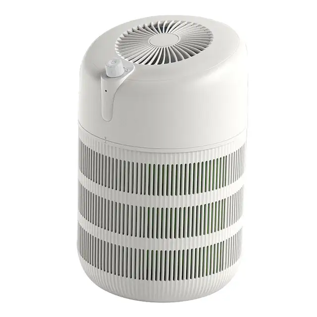 Purificator de aer, de uz casnic, ioni negativi, filtrare par, alergeni, sterilizare UV, intrare aer 360°, functionare silentioasa, filtru HEPA, 315X205X205MM, alb