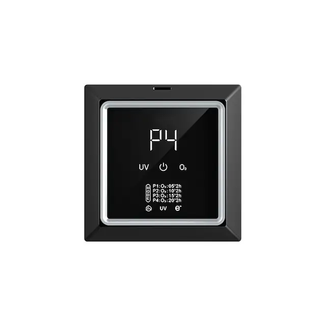 Purificator de aer, ioni negativi, uz casnic, eliminarea formaldehidei, eliminarea mirosurilor, sterilizare la 360°, patru moduri, ciclu automat, baterie litiu incorporata, incarcare USB, afisaj digital LED, functionare cu zgomot redus, negru