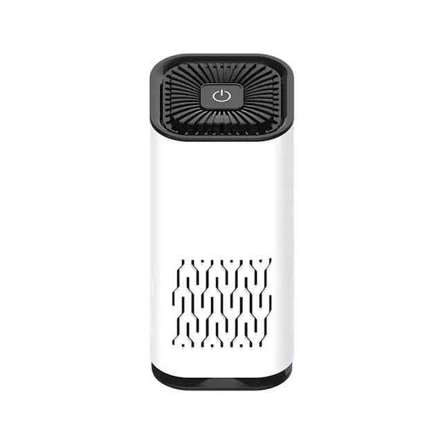 Purificator de aer Auto portabil, Filtru HEPA, Functie de ionizare, Pornire automata, Mod silentios, Cablu USB-C, Acoperire 10m³, Filtru Inlocuibil, Alb