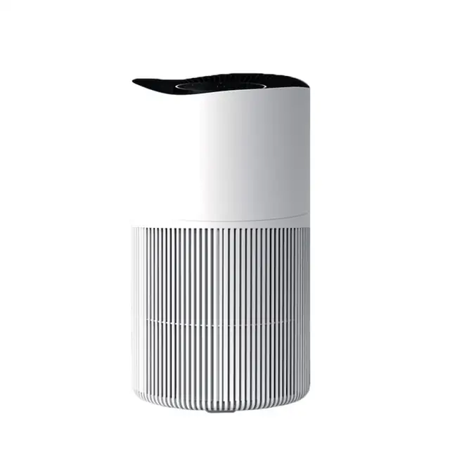Purificator de Aer ambrasmart HEPA cu Control Inteligent si Design Silentios, Indeparteaza Mirosurile, Alergenii Si Fumul de Tutun, Ideal pentru Familii, Alb, WiFi, Moduri multiple
