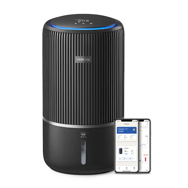 Purificator si umidificator de aer 2in1 Philips seria 3400 AC3421/13, pana la 78 m2, CADR: 300m3/h, HR: 650ml/h, Filtre HEPA si cu carbon activ, tehnologie NanoCloud, Filtru aer: FY3400/30, Filtru de umidificare: FY3401/00
