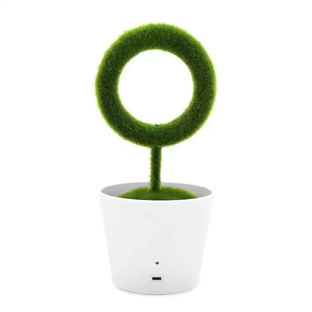 Purificator de aer, pentru birou, Minimalist, in forma de planta, 24 cm inaltime x 10.6 cm diametru, Compact si elegant