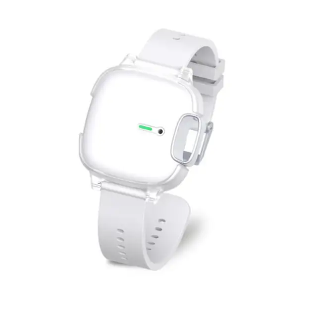 Bratara, Mindblower, Purificator aer, Clear Air, alb, 4.65 cm latime si 25.6 cm lungime, purtat ca bratara sau pandantiv, Design ergonomic, cu tehnologie de eliberare a ionilor negativi de inalta densitate
