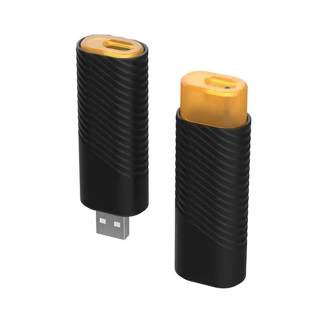 Purificator de aer, USB, negru, 7.85 cm inaltime x 2.66 cm latime, Design minimalist si modern, se potriveste perfect in masina, birou sau acasa
