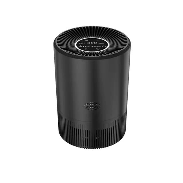 Purificator de aer, control inteligent APP, temporizabil, zgomot redus 23db, 151-300 m3/ora, filtru HEPA, carbune activat, filtru inelar 360°, panou de control multifunctional, elimina mirosurile, negru
