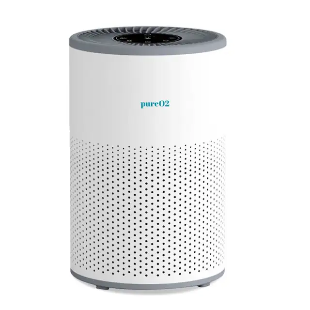 Purificator de aer pureO2 AP01, Lampa UV-C, Filtru HEPA si Carbune Activ, 4 trepte de viteza, Functie Day/Night, Sterilizare cu UV