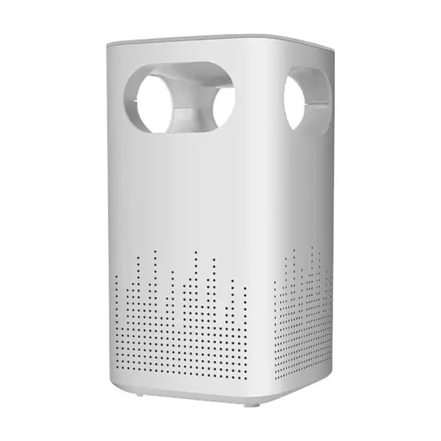 Purificator de aer portabil, alb, 17.5x10cm, pentru birou si masina, fara filtru