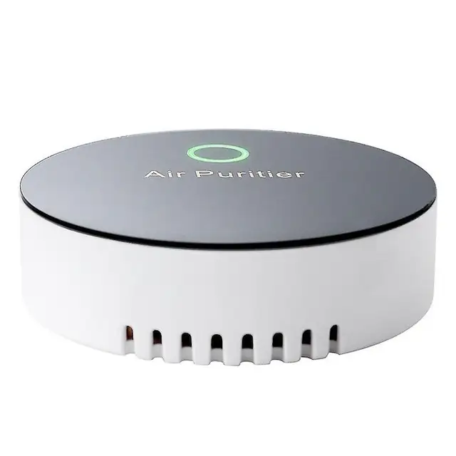 Purificator de aer mini, negru si alb, 8.5x2.2cm, alimentare USB, set 1 buc.