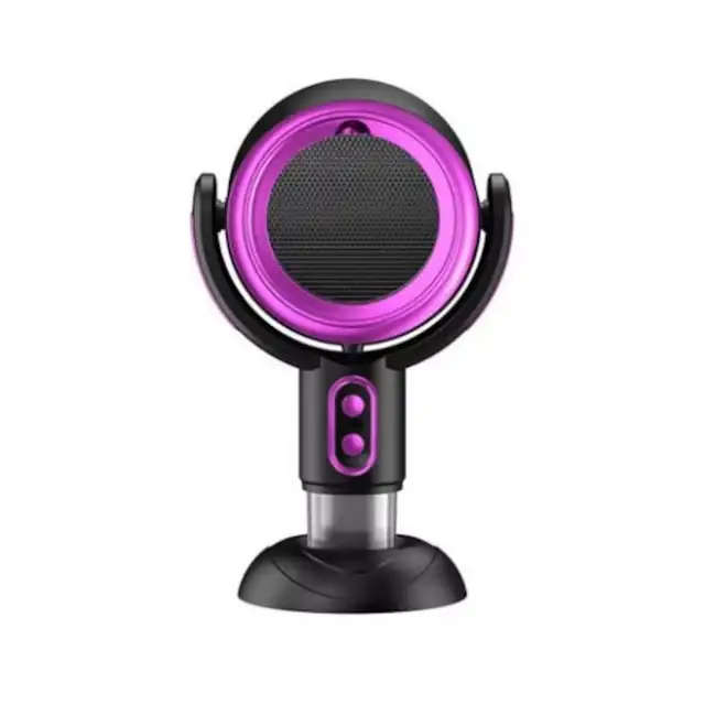 Purificator de Aer Portabil cu Ioni Negativi, 300 m³/h, 2 viteze de filtrare – Negru/Mov - PHN Mag