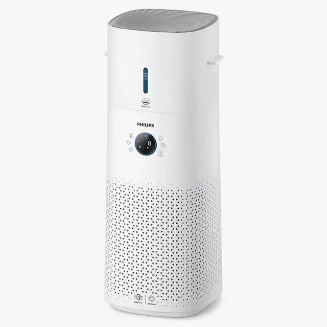 Purificator de aer combinat Philips AC3737/10 Series 3000, purificare si umidificare a aerului, tehnologie HEPA