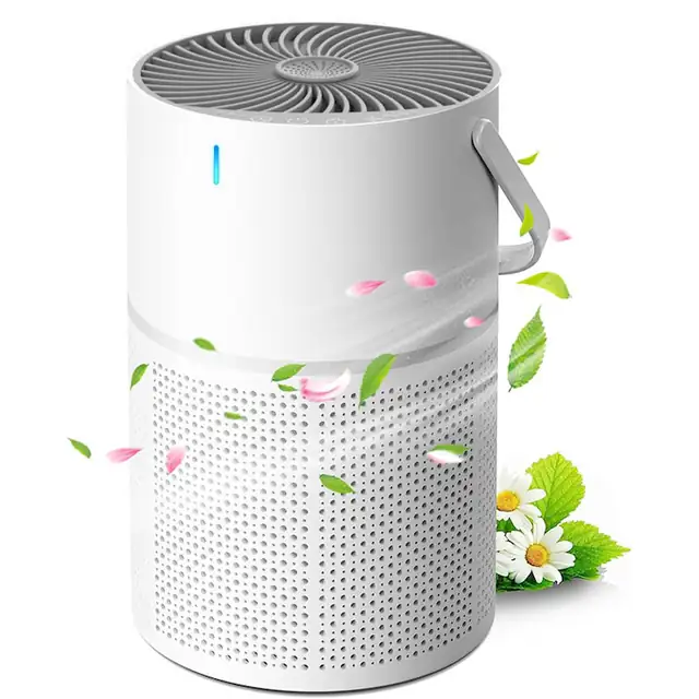 Purificator de aer, elimina fumul si mirosurile din aer, purifica atmosfera, ucide bacteriile, elimina formaldehida, purifica intreaga casa, aromaterapie, alb