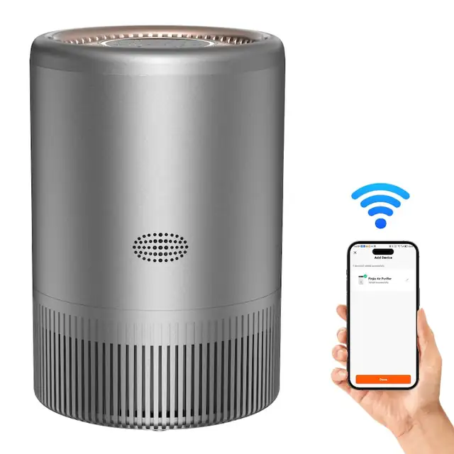 Purificator de aer UWOT, WIFI, 185 m/h, argintiu, 208x350 mm
